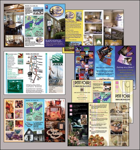Promotional brochures and leaflets designed  by ARTworkz